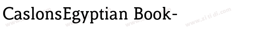 CaslonsEgyptian Book字体转换